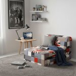 Chauffeuse convertible 1 place en mousse london - terre de nuit