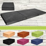 Chauffeuse couchage dappoint matelas pliant lit dinvité futon 195x80x9cm gris Chauffeuse couchage dappoint matelas pliant lit dinvité futon 195x80x9cm gris