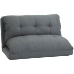 Homcom - fauteuil convertible - lin - 100x71x54cm - gris Homcom - fauteuil convertible - lin - 100x71x54cm - gris