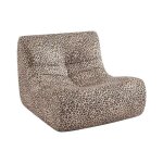 Chauffeuse tissu l�opard 1 place