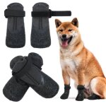 Chaussettes antid�rapantes pour chien avec prot�ge - pattes de chien avec sangles de fixation r�glables ...