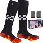 Chaussettes chauffantes unisexe chauffage � 360� 5000mah chaussette chauffante rechargeables 3 temp�ratures ...