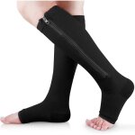 Chaussettes de compression � fermeture �clair 15 - 20 mmhg pour femmes et hommes pour le soutien des ...