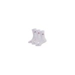 Chaussette enfant - jordan - blanc - noir - pack de 3 paires - taille 23. 5 - 27 - logo brod