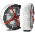 Chaussettes neige - autosock - 600 - pneu 155 - 80 - 13 - automatique - blanc