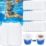 Chaussette skimmer - 30pcs - r�utilisables - maille ultra fine - �lastiques pour piscine