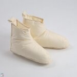 Chaussons - castex couettes naturelles - ivoire - 90% duvet de canard - pointure l (45 - 48) - anti - ...