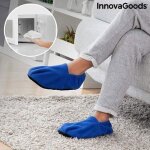 Chaussons chauffants micro - ondes innovagoods bleu - autonomie 90 min