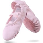 Chaussons de danse ballet femme fille pu souple semelle antid�rapante rose taille eu 35 pour ballet yoga ...