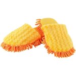 Chaussons de nettoyage - infactory - taille 36 - 39 - jaune - adulte - polyester