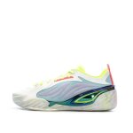 Chaussures de basketball blanc / bleu homme puma all - pro nitro elite