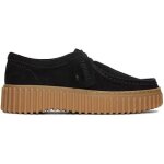 Chaussures - clarks - torhill bee - nubuck marron - semelle extérieure nervurée - design à lacets Chaussures - clarks - torhill bee - nubuck marron - semelle extérieure nervurée - design à lacets