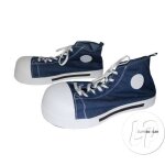 Chaussures de clown adulte - chaussures gantes bleu - mixte - extrieur