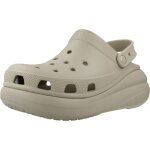 Zuecos mujer mod�le chaussure crocs mod�le classic crush clog - coleur brun clair