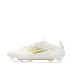 Chaussures de foot blanc / dor� homme adidas f50 pro fg