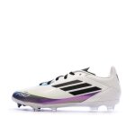 Chaussures de football blanc / noir / violet gar�on adidas f50 league messi