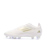 Chaussures de football blanches / dor�s gar�on adidas club fxg