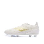 Chaussures de football blanches / dor� gar�on adidas f50 league