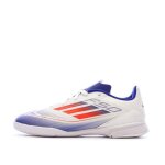 Chaussures de futsal blanches / bleu gar�on adidas f50 league