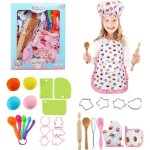 Chef set kids tabliers 30 pices ensembles de cuisine de ptisserie et accessoires de cuisine enfant ...