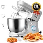 Cheflee robot ptissier 1800w robot de cuisine ptrin multifonction avec bol 7. 2l batteur fouet crochet ...