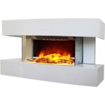 Chemine lectrique - cheminarte - lounge medium blanc - 2000w - tlcommande - effet flamme raliste ...