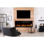 Cheminarte - chemine lectrique encastrable elyse xxl 120 cm effet flammes led chauffage programmable ...