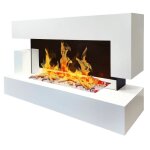 Cheminarte - chemine lectrique murale quartz 120 cm - effet flammes led chauffage programmable tlcommande ...