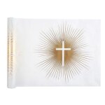 Chemin de table c�r�monie religieuse 30cmx5m blanc