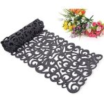 Chemin de table - feutre - gris fonc� - 100 x 30 cm - 2 pi�ces