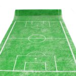 Chemin de table foot vert anis