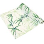 Chemin de table intiss� bambou 28cmx5m vert anis menthe eau