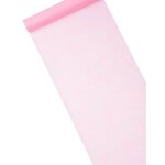 Chemin de table intiss uni rose