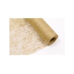 Chemin de table intiss taupe 30 cm x 10 m - marron