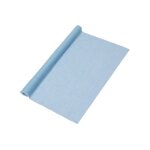 Chemin de table mousseline bleu ciel 48 cm x 5 m - bleu