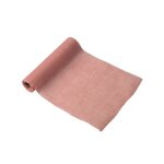Chemin de table mousseline rose 28 cm x 5 m - rose