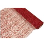 Chemin de table - non spcifi - rouge - 5m - 28cm - mtallis - chic
