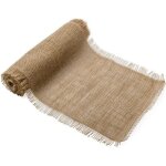 Chemin de table - naturel - jute - 28 cm x 5 m - effiloch - style campagne