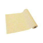 Chemin de table toile vichy 28cmx5m jaune