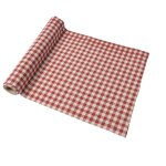 Chemin de table vichy retro 28 cm x 5 m - rouge