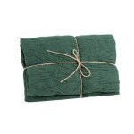 Chemin de table voile tamine 90cmx3m vert anglais