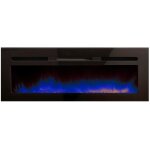 Cheminarte - chemine lectrique encastrable elyse 5xl 180 cm effet flammes led chauffage programmable ...