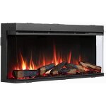 Chemin�e �lectrique balderia athena smart 44 - chemin�e encastrable - noir