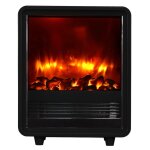 Chemine lectrique balderia george - pole lectrique 2000 w - noir