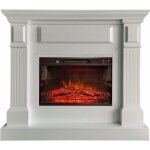 Cheminée électrique blanche à effet de flammes tux electricsun avec effet sonore l110xh102cm Cheminée électrique blanche à effet de flammes tux electricsun avec effet sonore l110xh102cm