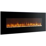 Cheminee electrique breakling 120cm grande taille effet flammes led tlcommande chauffage