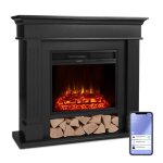 Chemine lectrique - klarstein las pilas - radiateur soufflant 1800 w - contrle par app - noir