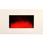 Cheminarte - chemine lectrique murale white loft 90 cm effet flammes led chauffage programmable tlcommande ...