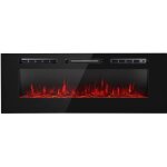Chemine lectrique murale - klarstein - 1800 w - chemine lectrique encastrable avec telecommande - ...