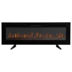 Cheminée Électrique - led - 152 cm - noir - 12 couleurs de flammes - 5 niveaux de lumière Cheminée Électrique - led - 152 cm - noir - 12 couleurs de flammes - 5 niveaux de lumière